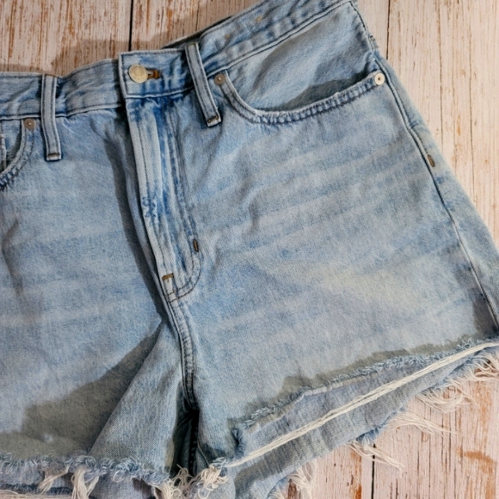 Madewell Distressed The Perfect Jean Short Cutoff Shorts